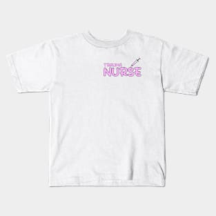 Trauma Nurse Pink Kids T-Shirt